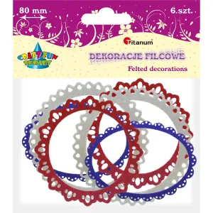 Titanum Craft-Fun Series krajkový rámeček plstěný ornament (X104)