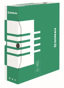 Kartotéka Donau A4 - zelená 80 mm x 340 mm x 297 mm (660301FSC-06)