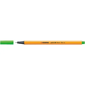 Inkoustové pero Stabilo POINT, neonově zelené 0,4 mm, 1 barva (88/033)