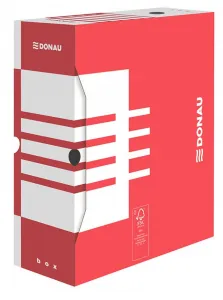 Kartotéka Donau A4 - červená 120 mm x 340 mm x 297 mm (7662301FSC-04)