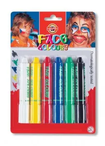 Koh-I-Noor pastelky na malování na obličej 4610 6 barev.