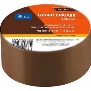 Balicí páska Tetis hnědá 48 mm 50 m (GT100-B)