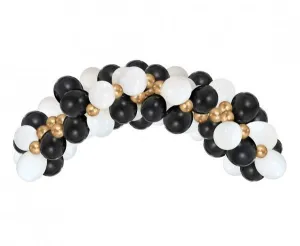 Godan balónková girlanda B&C bílá, zlatá a černá, 70 ks. (GB-ZC70)