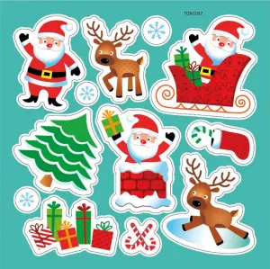 Samolepka (samolepka) Titanum Craft-Fun Series Vánoce Santa Clauses, sobi, vánoční stromek (TON-1002)