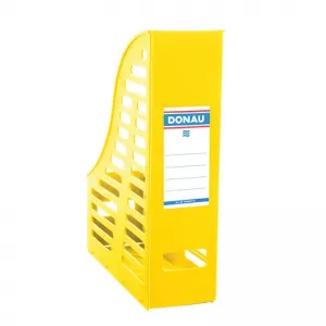 Vertikální box na dokumenty Donau A4 - žlutý (7464001-11)
