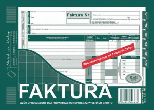 Ofsetový tisk Michalczyk i Prokop Hrubá DPH faktura A5 vylepšená, A5 80k. (123-3E)