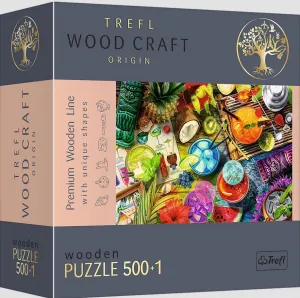 Trefl dřevěné prostorové puzzle Barevné koktejly 500 el. (20154)