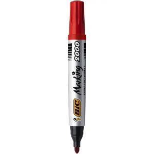 Permanentní popisovač Bic Marking 2000, červený 1,5mm kulatý hrot (8209133)