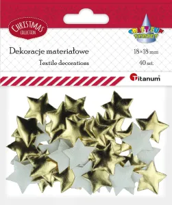 Látkové ozdoby hvězdy řady Titanum Craft-Fun (MTCR-BY162)