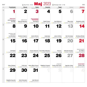 Vícepanelový nástěnný kalendář Avanti 300 mm x 300 mm (KAD-9)