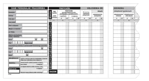 Ofsetový tisk Michalczyk i Prokop Příjmová karta zaměstnance A5 32k. (K-10)