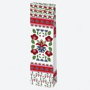 Dárková taška na láhev Pol-mak 120 mm x 400 mm x 90 mm (T12)