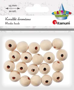 Dřevěné ozdobné korálky řady Titanum Craft-Fun (22TH401-8)