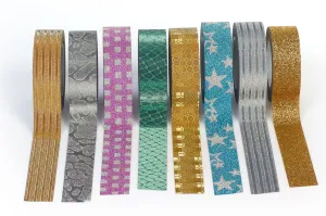 Astra Creativo dekorační páska glamour disp.24ks mix 15mm 10m