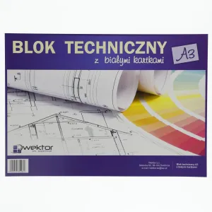 Technický blok Index A3 bílý 160g 10k