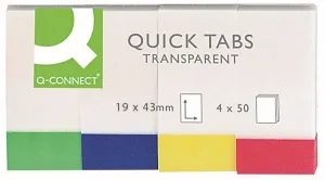 Q-Connect indexovací záložka 200k 19mm x 43mm (KF01225)
