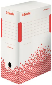 Esselte SPEEDBOX archivační box - bílý/červený 150 mm x 350 mm x 250 mm (623909)