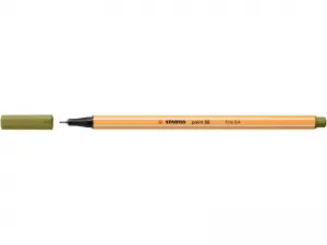 Inkoustové pero Stabilo, bahenní zelená 0,4 mm, 1 barva (88/37)
