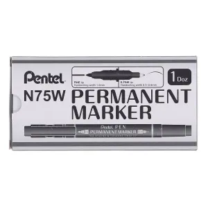 Foliové pero Pentel dustron, černé mixmm (N75W-AE)