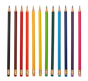 Pastelky Astra s gumou 12 barev.