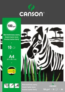 Canson technický blok A4 ČERNÝ 160g 10k 210mm x 297mm (400075233)