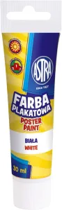 Astra plakátové barvy v tubě barva: bílá 30ml 1 barva. (83110904)