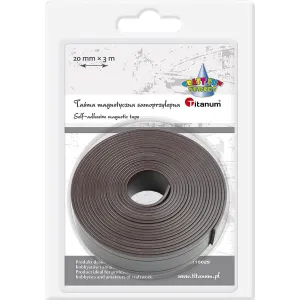 Magnet řady Titanum Craft-Fun - černý 20 mm x 300 mm (DIY16029)