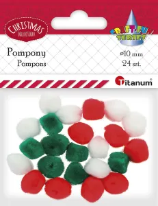 Titanum Craft-Fun Series pom-poms mix 24 ks (338616)