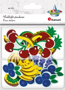 Nálepka (samolepka) Titanum Craft-Fun Series pěna Ovoce (4640)
