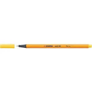 Inkoustové pero Stabilo, žluté 0,4 mm, 1 barva (88/44)