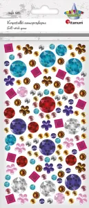 Titanum Craft-Fun Series samolepicí krystaly Mix tvarů mix