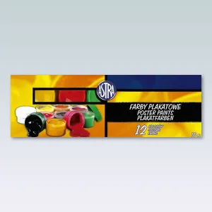 Barva plakátových barev Astra: mix 10 ml 12 barev. (83115902)