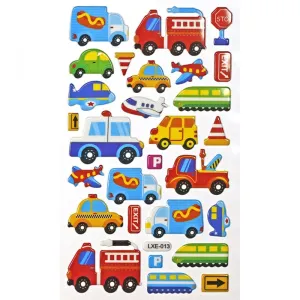 Nálepka (samolepka) Titanum Craft-Fun Series vozidla, dopravní značky (LXE-013)