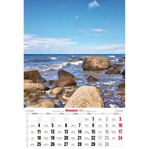 Pruhovaný nástěnný kalendář Avanti 320 mm x 470 mm (5901769621015)