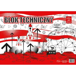 Protos technický blok A3 bílý 190g 10k