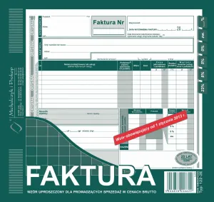 Vlastní tisk Michalczyk i Prokop Hrubá faktura zjednodušená2/3 A4 2/3 A4 80k. (122-2E)