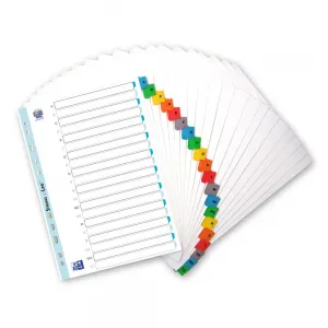 Oxford Mylar A4 abeceda sešit bílá 170g 20k A-Z (100204595)
