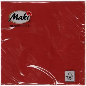 Ubrousky Pol-mak - kaštanové 330 mm x 330 mm (09)