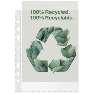 Esselte Recyklovaný hrášek A4 barva: čirá typ U 70 mic. (627493)