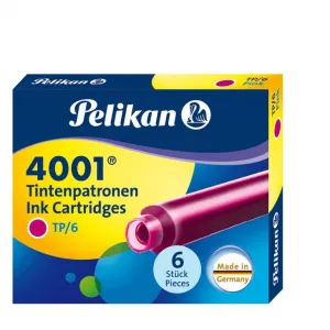 Krátké kazety Pelikan TP/6 růžové (321075)