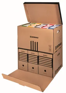 Kartotéka Donau A4 - hnědá 558 mm x 370 mm x 315 mm (7665301FSC-02)