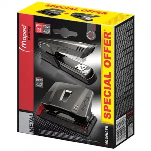 Sada Maped ADVANCED Puncher+Stapler grafit (898011)