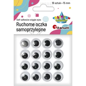 Očka Titanum Craft-Fun Series 15 mm 16 ks (JB-002)