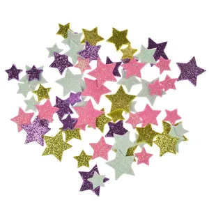 Arpex Vánoční samolepky třpytivé hvězdy mix (NR6325)