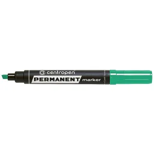 Permanentní popisovač Centropen 8576, zelený 2,0-5,0 mm zkrácený hrot