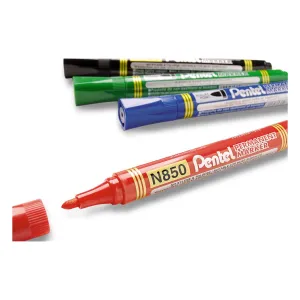 Permanentní popisovač Pentel, černý 1,5mm kulatý hrot (N850)
