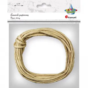 Titanum Craft-Fun Series přírodní papírový provázek 5m (G70)
