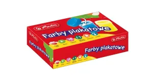 Barva plakátových barev Herlitz: mix 20 ml 8 barev. (9560418)