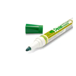 Popisovač Pentel na suché stírání, zelený 1,9mm kulatý hrot