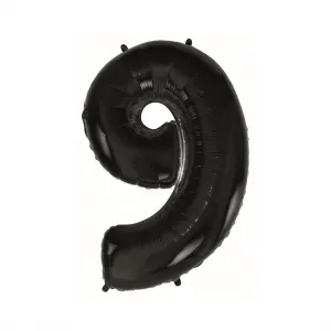 Fóliový balónek Godan číslo 9 BLACK 45cal (FG-C85CZ9)